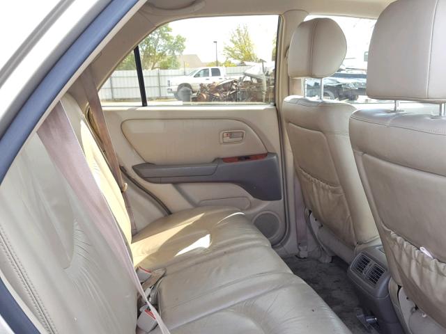 JT6HF10U9X0022123 - 1999 LEXUS RX 300 BEIGE photo 6