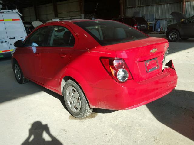 1G1JA5SH2F4125500 - 2015 CHEVROLET SONIC LS 红色 照片 3