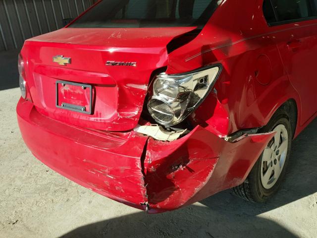 1G1JA5SH2F4125500 - 2015 CHEVROLET SONIC LS 红色 照片 9