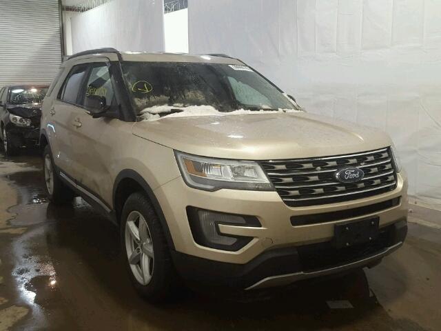 1FM5K8D86HGD75369 - 2017 FORD EXPLORER X GOLD photo 1