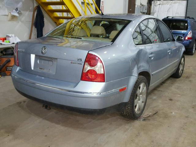 WVWTH63BX1P198164 - 2001 VOLKSWAGEN PASSAT GLX 蓝色 照片 4