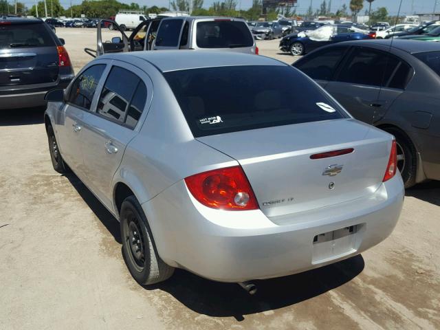 1G1AT58H297119605 - 2009 CHEVROLET COBALT LT SILVER photo 3