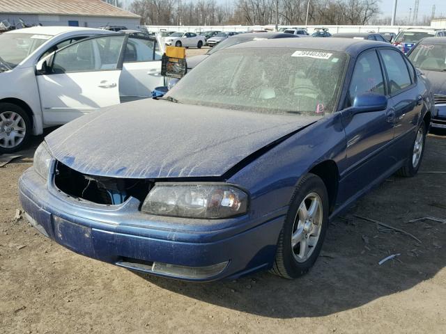 2G1WH52K259254202 - 2005 CHEVROLET IMPALA LS BLUE photo 2