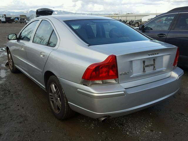 YV1RS592182680150 - 2008 VOLVO S60 2.5T SILVER photo 3