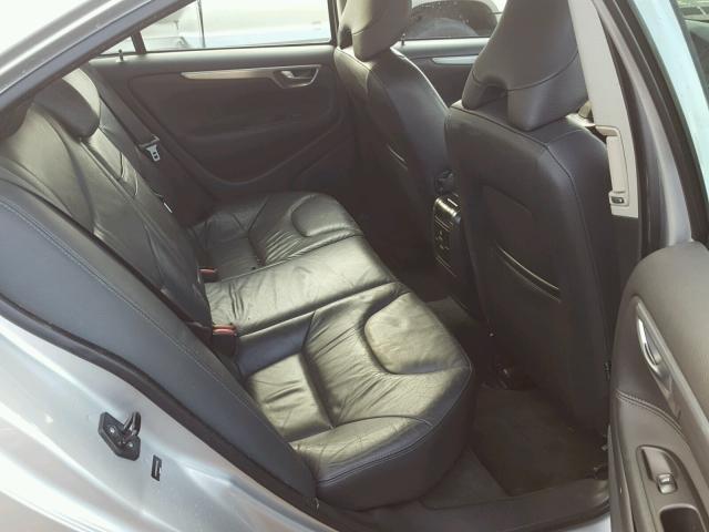 YV1RS592182680150 - 2008 VOLVO S60 2.5T SILVER photo 6