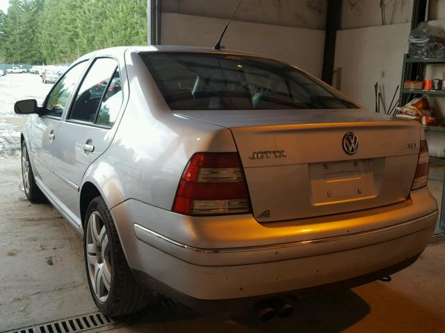 3VWSE69M14M009258 - 2004 VOLKSWAGEN JETTA GLS SILVER photo 3