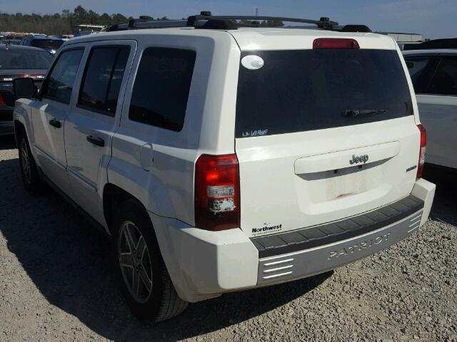 1J8FT48W67D295957 - 2007 JEEP PATRIOT LI WHITE photo 3