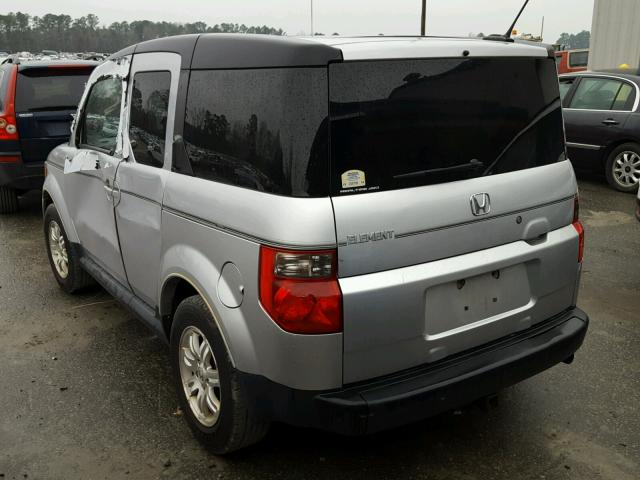 5J6YH27707L009682 - 2007 HONDA ELEMENT EX SILVER photo 3