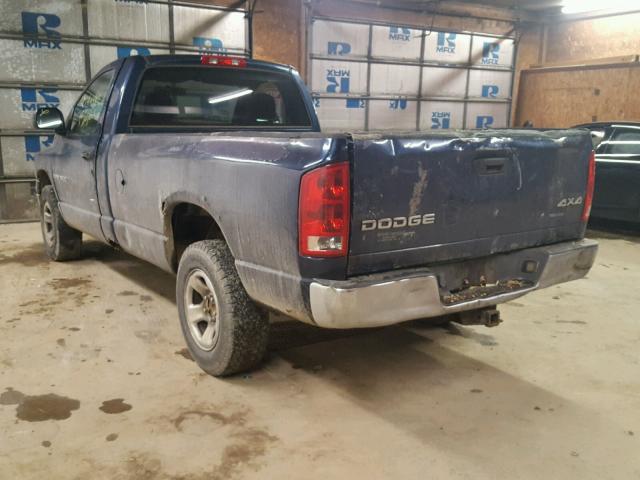 1D7HU16N43J552461 - 2003 DODGE RAM 1500 S BLUE photo 3