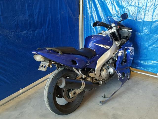 JYA5AHE045A046714 - 2005 YAMAHA YZF600 R BLUE photo 3