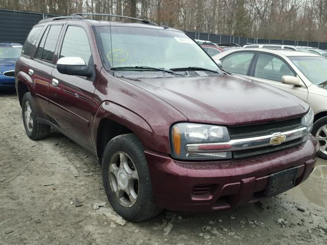 1GNDT13S072292041 - 2007 CHEVROLET TRAILBLAZE BURGUNDY photo 1