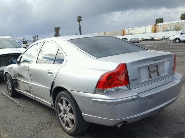 YV1RS592662534680 - 2006 VOLVO S60 2.5T SILVER photo 3