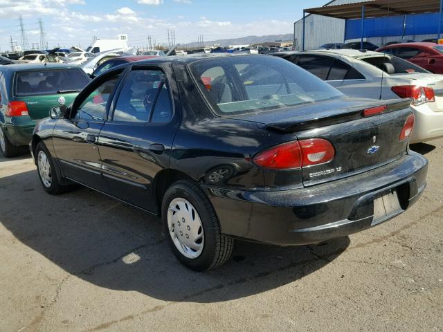 1G1JF524427383363 - 2002 CHEVROLET CAVALIER L BLACK photo 3