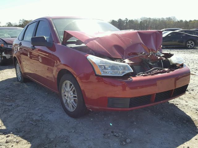 1FAHP35N89W156324 - 2009 FORD FOCUS SE RED photo 1