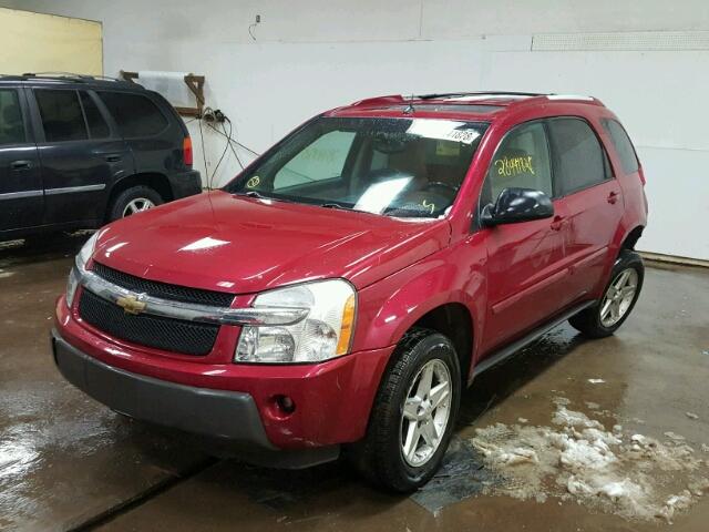 2CNDL73F556142808 - 2005 CHEVROLET EQUINOX LT BURGUNDY photo 2