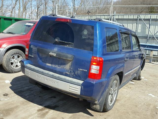 1J4FF48B09D158098 - 2009 JEEP PATRIOT LI BLUE photo 4