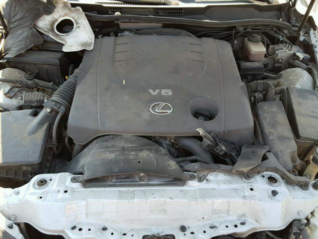 JTHCK262075008459 - 2007 LEXUS IS 250 SILVER photo 7