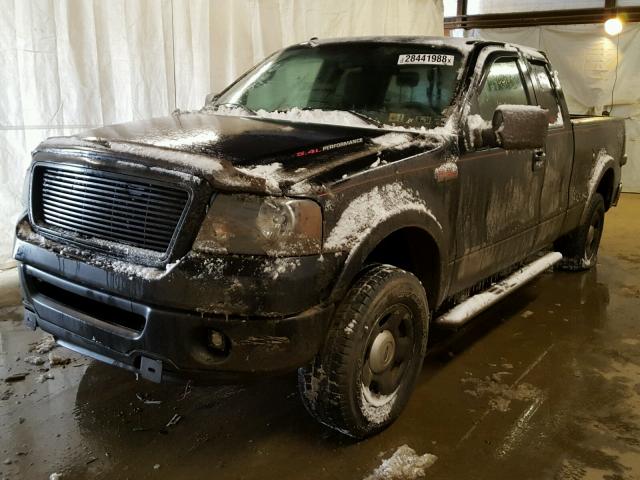 1FTPX14506FA67404 - 2006 FORD F150 BLACK photo 2