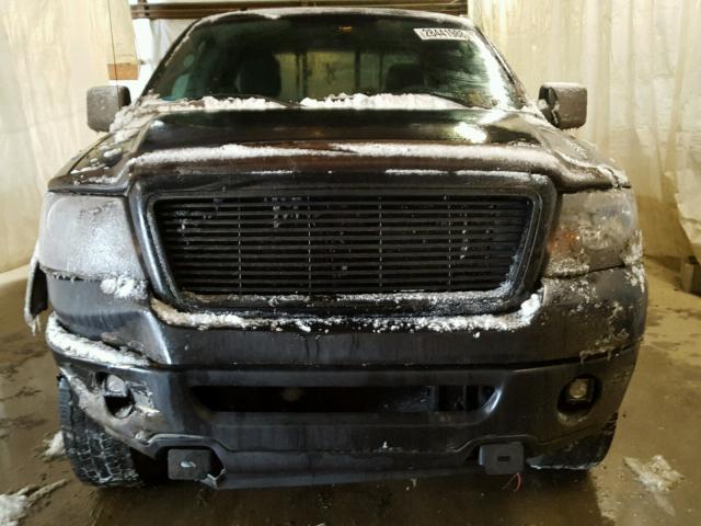 1FTPX14506FA67404 - 2006 FORD F150 BLACK photo 9