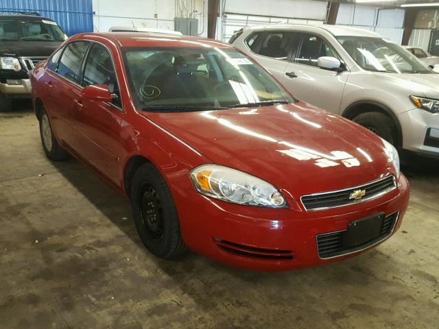 2G1WT55N179231937 - 2007 CHEVROLET IMPALA LT RED photo 1