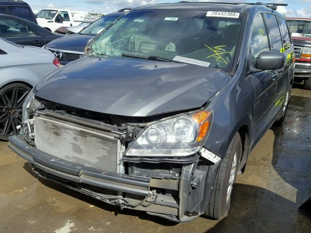 5FNRL38768B400997 - 2008 HONDA ODYSSEY EX GRAY photo 2