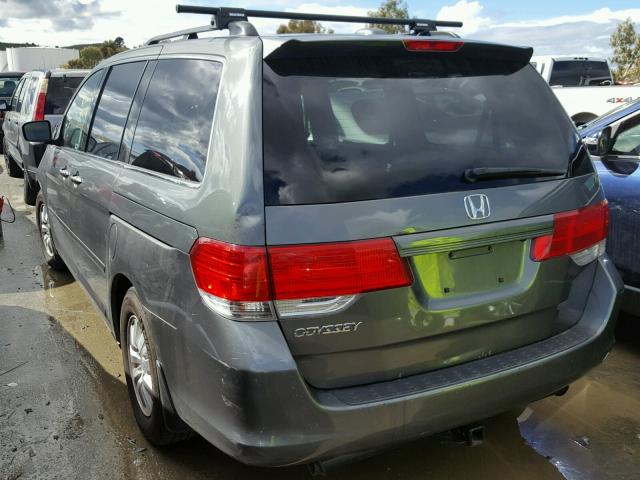 5FNRL38768B400997 - 2008 HONDA ODYSSEY EX GRAY photo 3