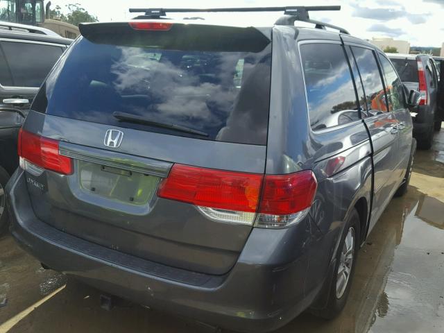 5FNRL38768B400997 - 2008 HONDA ODYSSEY EX GRAY photo 4