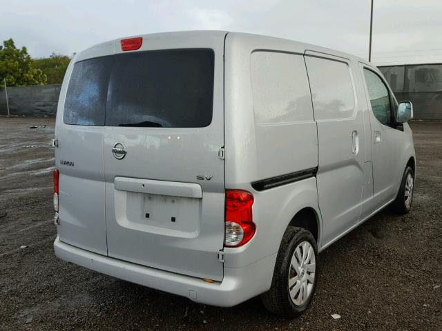 3N6CM0KN9DK691504 - 2013 NISSAN NV200 2.5S SILVER photo 4