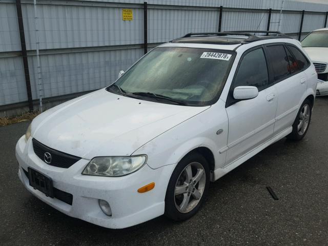 JM1BJ245921632614 - 2002 MAZDA PROTEGE PR WHITE photo 2