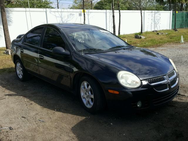 1B3ES56C94D502794 - 2004 DODGE NEON SXT BLACK photo 1