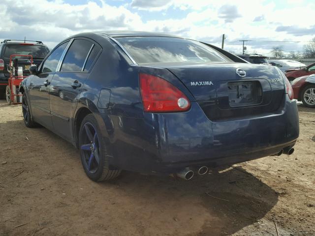 1N4BA41EX4C801214 - 2004 NISSAN MAXIMA SE BLUE photo 3