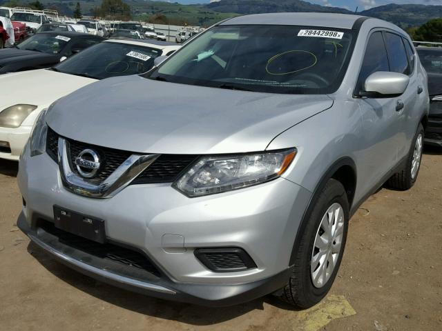 5N1AT2MT9GC844991 - 2016 NISSAN ROGUE S SILVER photo 2