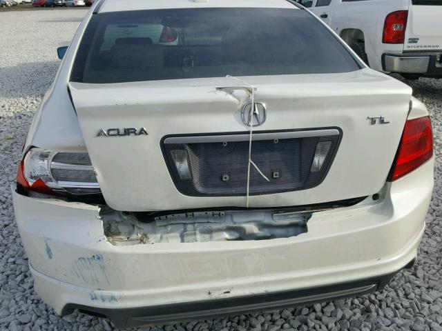 19UUA66206A021686 - 2006 ACURA 3.2TL WHITE photo 9