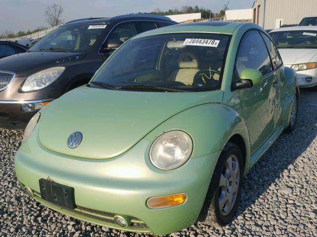 3VWCB21C52M417140 - 2002 VOLKSWAGEN NEW BEETLE 绿色 照片 2