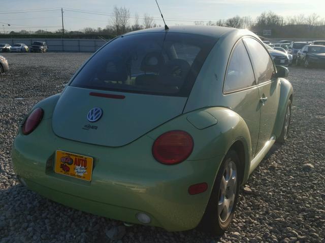 3VWCB21C52M417140 - 2002 VOLKSWAGEN NEW BEETLE GREEN photo 4