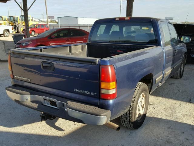 2GCEC19V5X1273466 - 1999 CHEVROLET SILVERADO BLUE photo 4