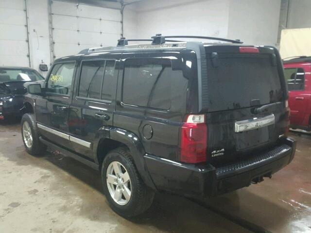 1J8HG58238C181115 - 2008 JEEP COMMANDER BLACK photo 3