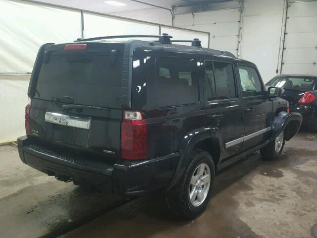 1J8HG58238C181115 - 2008 JEEP COMMANDER BLACK photo 4