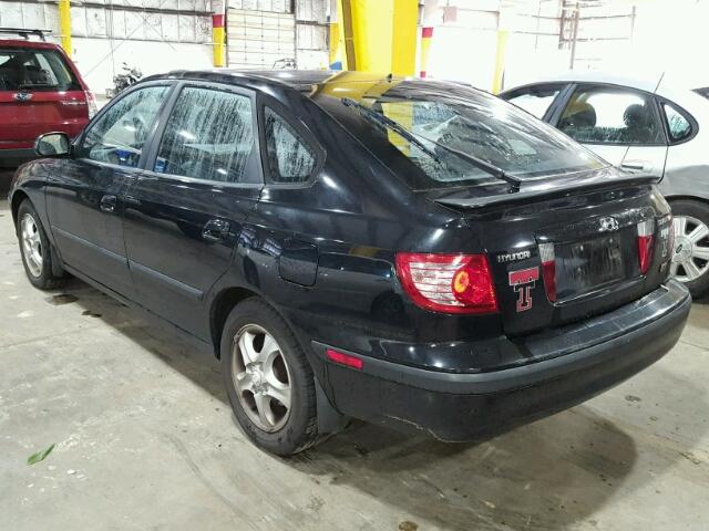 KMHDN56DX6U182586 - 2006 HYUNDAI ELANTRA GL BLACK photo 3