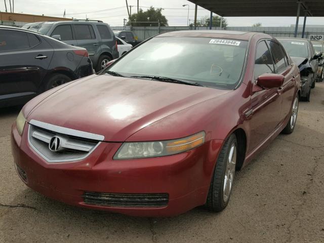 19UUA66284A060054 - 2004 ACURA TL MAROON photo 2