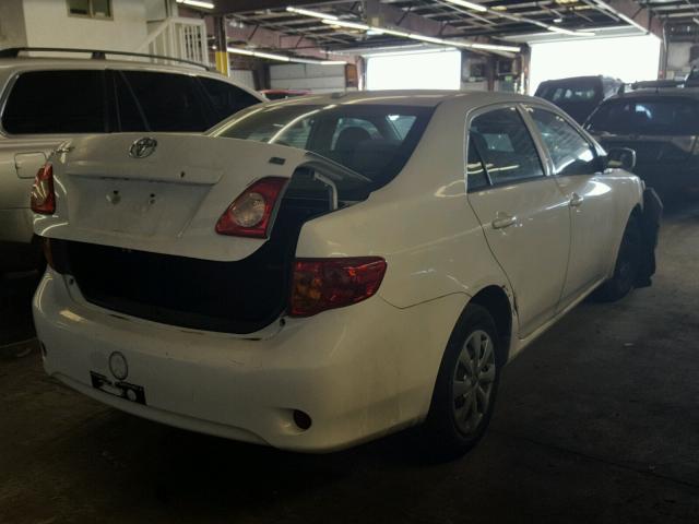 2T1BU40E39C079120 - 2009 TOYOTA COROLLA BA WHITE photo 4