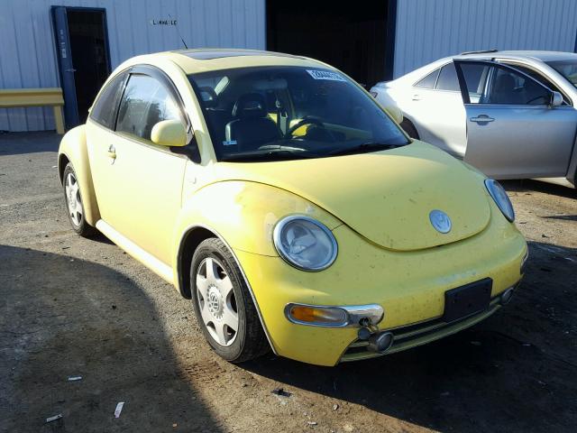 3VWCF21C5YM409343 - 2000 VOLKSWAGEN NEW BEETLE YELLOW photo 1