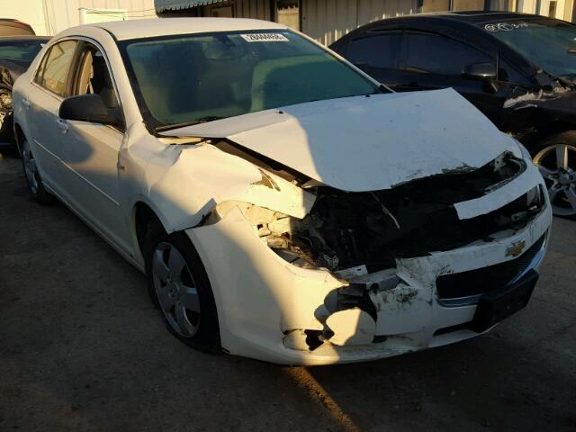 1G1ZG57B084256238 - 2008 CHEVROLET MALIBU LS WHITE photo 1