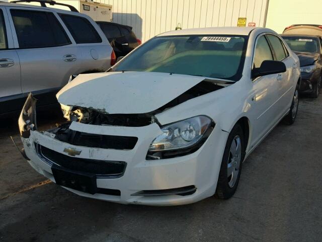 1G1ZG57B084256238 - 2008 CHEVROLET MALIBU LS WHITE photo 2