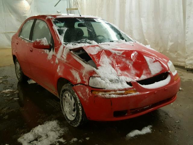 KL1TD52615B357173 - 2005 CHEVROLET AVEO BASE Կարմիր լուսանկար 1