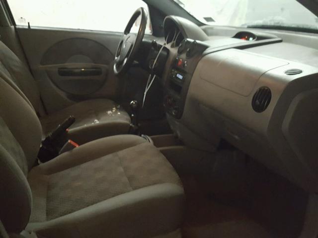 KL1TD52615B357173 - 2005 CHEVROLET AVEO BASE Կարմիր լուսանկար 5