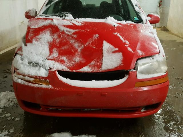 KL1TD52615B357173 - 2005 CHEVROLET AVEO BASE Կարմիր լուսանկար 7