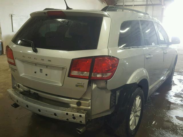 3C4PDCBGXDT691366 - 2013 DODGE JOURNEY SX SILVER photo 4