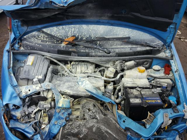 KL1TD66607B769331 - 2007 CHEVROLET AVEO BASE BLUE photo 7