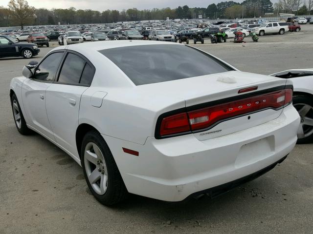 2C3CDXAT5EH184653 - 2014 DODGE CHARGER PO WHITE photo 3